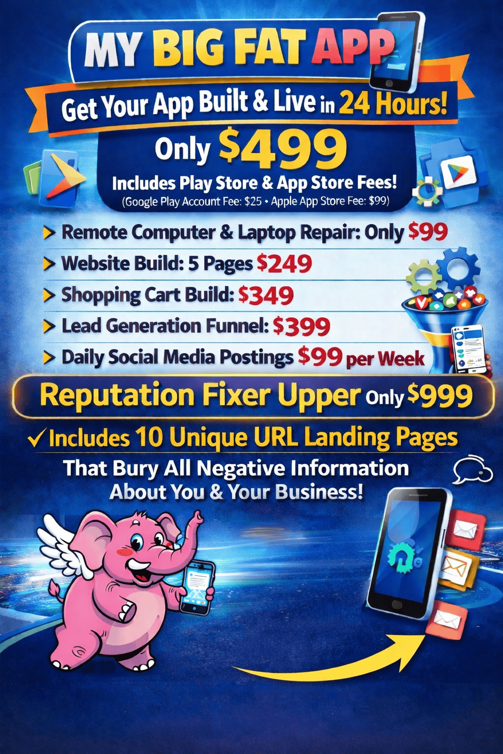 My Big Fat App flyer